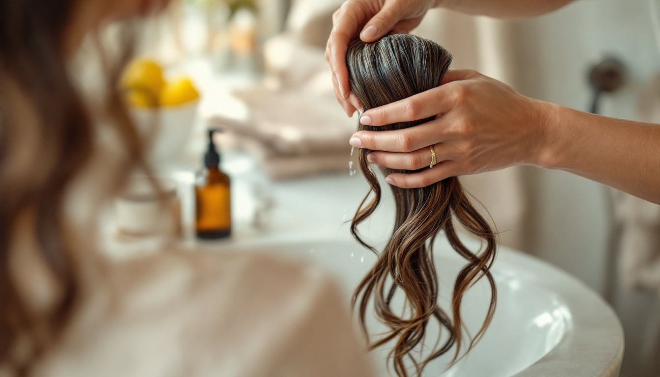 Haarmaske für trockene Haare richtig anwenden